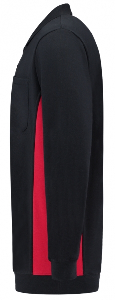 TRICORP-Polosweater, mit Brusttasche, Bicolor, 280 g/m, navy-red