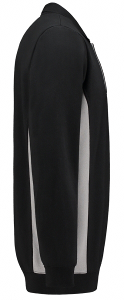 TRICORP-Sweatshirt mit Polokragen, 280 g/m, black-grey