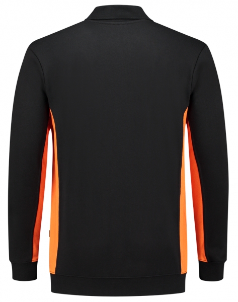 TRICORP-Sweatshirt mit Polokragen, 280 g/m, black-orange