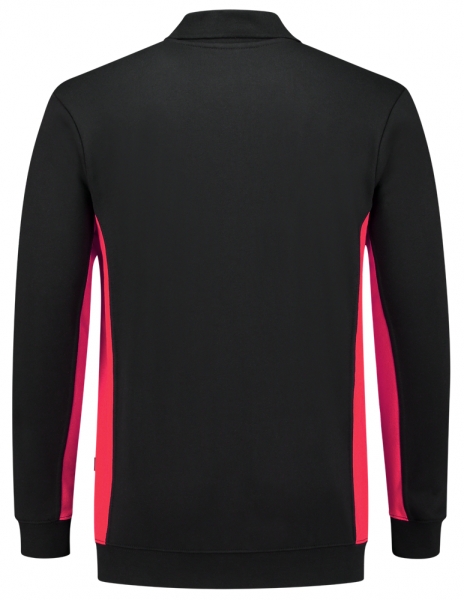 TRICORP-Sweatshirt mit Polokragen, 280 g/m, black-red