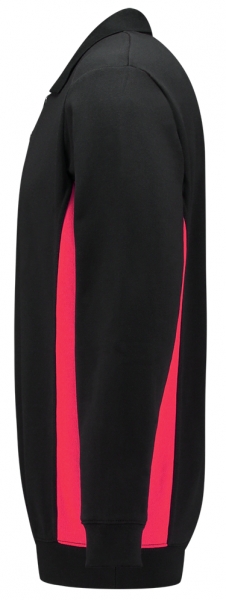 TRICORP-Sweatshirt mit Polokragen, 280 g/m, black-red