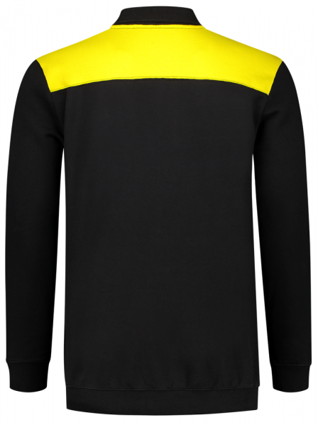 TRICORP-Sweatshirt Polokragen Bicolor, Basic Fit, 280 g/m, black-yellow