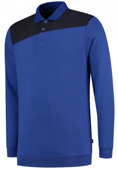 TRICORP-Sweatshirt Polokragen Bicolor, Basic Fit, 280 g/m, royalblue-navy