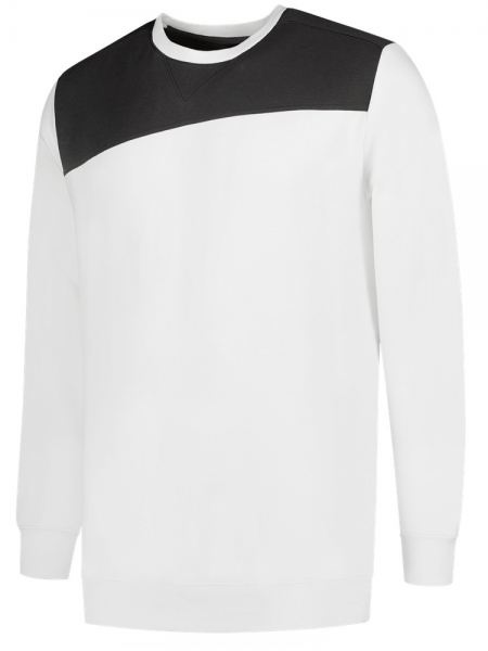 TRICORP-Sweatshirt Bicolor Basic Fit, 280 g/m, white-darkgrey