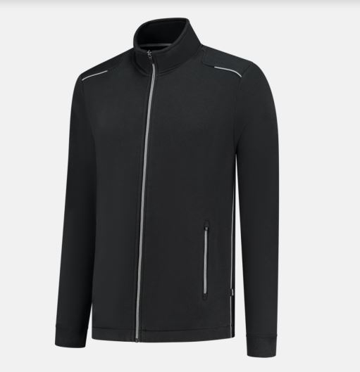 TRICORP-Sweatjacke Accent, black/grey