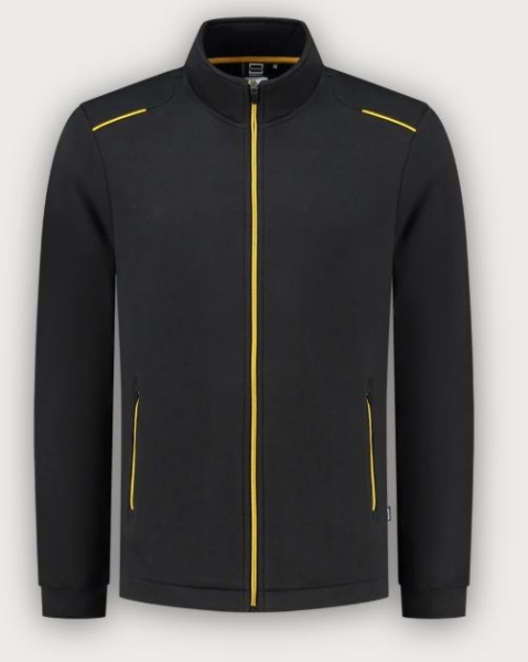 Tricorp Sweatjacke Accent, Black-Yellow