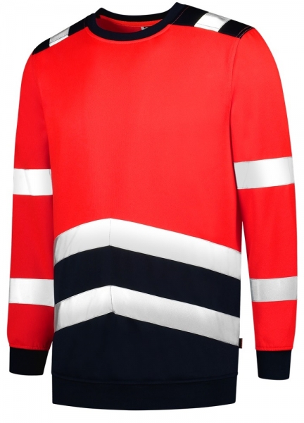 TRICORP-Warnschutz-Sweatshirt, Bicolor, 280 g/m, red-ink