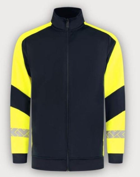 Tricorp Warnschutz Sweatjacke Reflective Redefined, Ink Fluor Yellow
