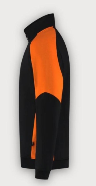 Tricorp Sweatjacke Bicolor Redefined, Black-Orange