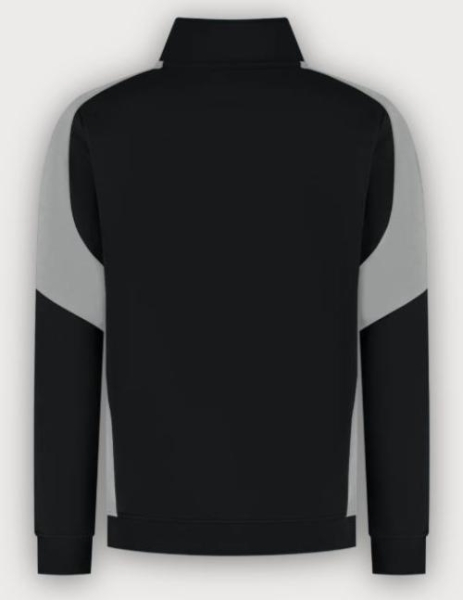 Tricorp 1/4 Zip Sweatshirt Bicolor Redefined, Black-Grey