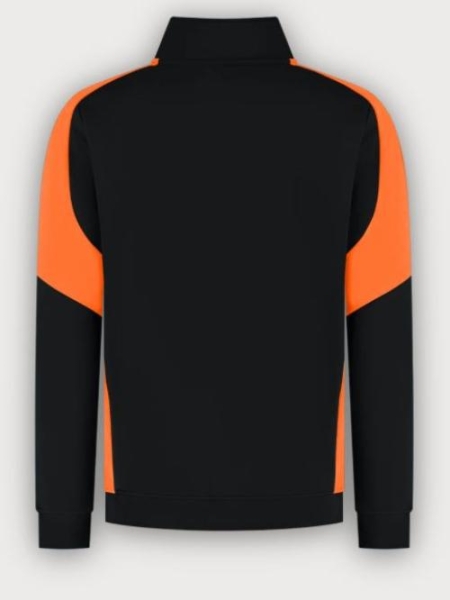 Tricorp 1/4 Zip Sweatshirt Bicolor Redefined, Black-Orange