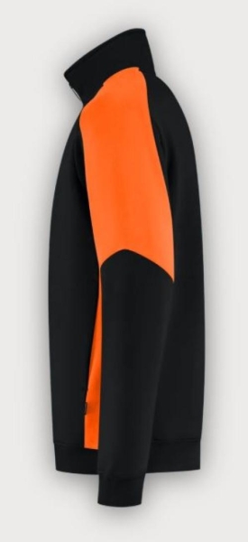 Tricorp 1/4 Zip Sweatshirt Bicolor Redefined, Black-Orange