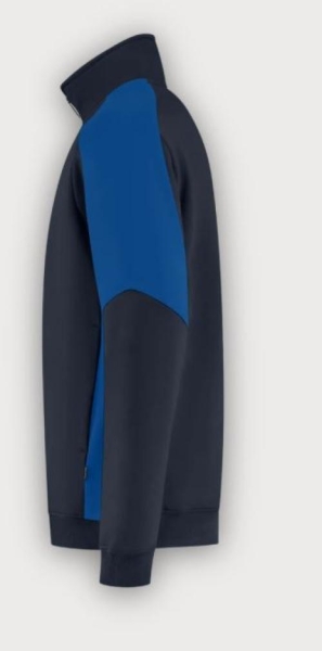 Tricorp 1/4 Zip Sweatshirt Bicolor Redefined, Ink-Royal Blue