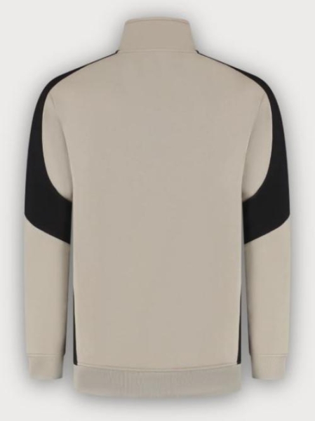 Tricorp 1/4 Zip Sweatshirt Bicolor Redefined, Sand-Black