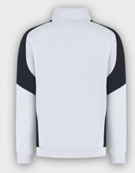 Tricorp 1/4 Zip Sweatshirt Bicolor Redefined, White-Anhracite
