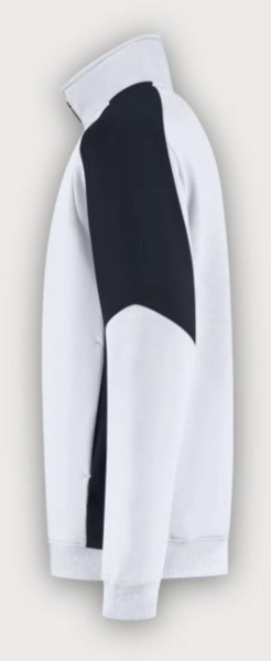 Tricorp 1/4 Zip Sweatshirt Bicolor Redefined, White-Anhracite