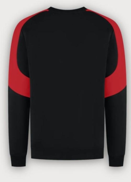 Tricorp Sweatshirt Bicolor Redefined, Black-Brightred
