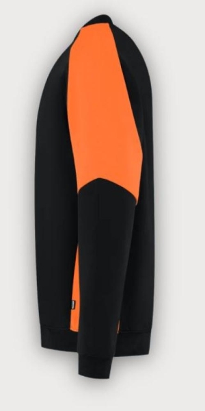 Tricorp Sweatshirt Bicolor Redefined, Black-Orange