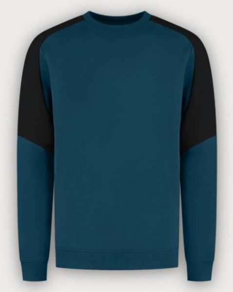 Tricorp Sweatshirt Bicolor Redefined, Teal Black