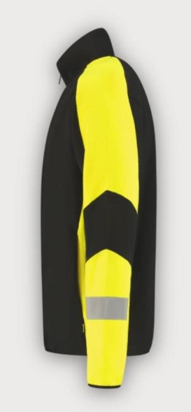Tricorp Warnschutz Fleecejacke Reflective Redefined, Black-Fluor Yellow