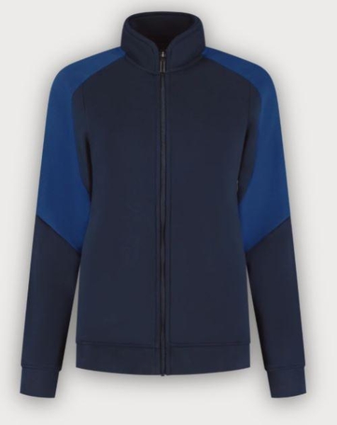 Tricorp Sweatjacke Bicolor Redefined Damen, Ink-Royal Blue