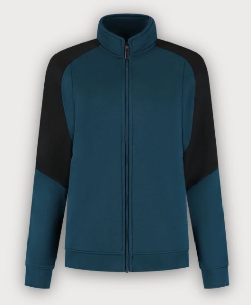 Tricorp Sweatjacke Bicolor Redefined Damen, Teal-Black