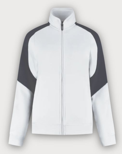 Tricorp Sweatjacke Bicolor Redefined Damen, White-Anthracite