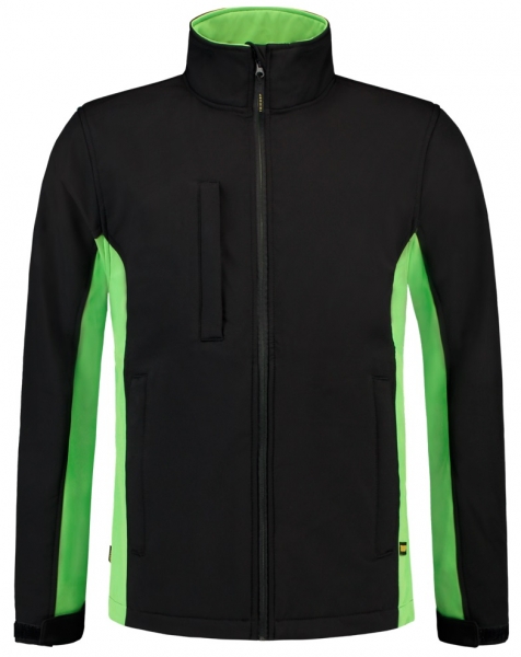 TRICORP-Softshell-Arbeits-Berufs-Jacke, Bicolor, 340 g/m, black-lime