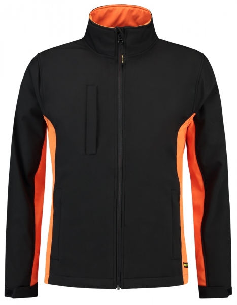 TRICORP-Softshell-Arbeits-Berufs-Jacke, Bicolor, 340 g/m, black-orange