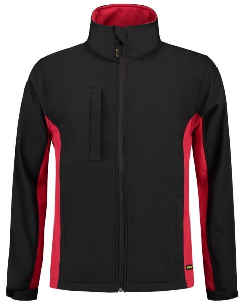 TRICORP-Softshell-Arbeits-Berufs-Jacke, Bicolor, 340 g/m, black-red