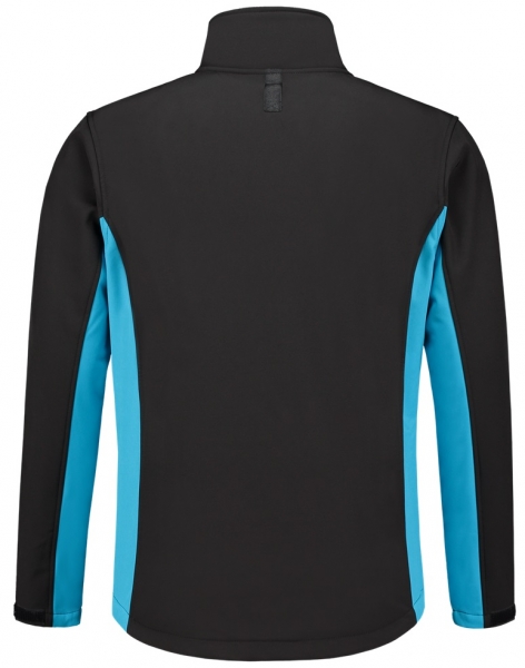 TRICORP-Softshell-Arbeits-Berufs-Jacke, Bicolor, 340 g/m, black-turquoise