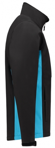 TRICORP-Softshell-Arbeits-Berufs-Jacke, Bicolor, 340 g/m, black-turquoise