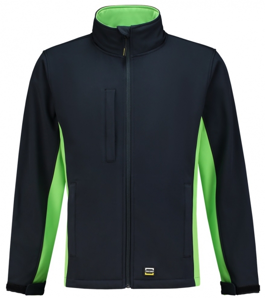 TRICORP-Softshell-Arbeits-Berufs-Jacke, Bicolor, 340 g/m, navy-lime