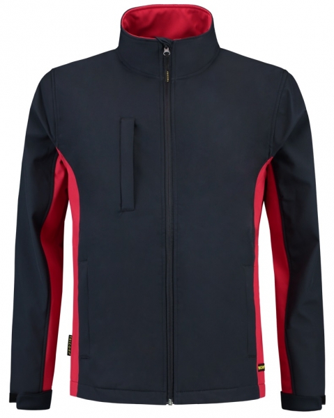 TRICORP-Softshell-Arbeits-Berufs-Jacke, Bicolor, 340 g/m, navy-red