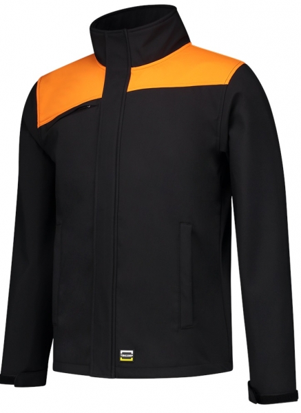 TRICORP-Softshell-Arbeits-Berufs-Jacke, Bicolor, Basic Fit, 340 g/m, black-orange