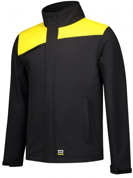 TRICORP-Softshell-Arbeits-Berufs-Jacke, Bicolor, Basic Fit, 340 g/m, black-yellow