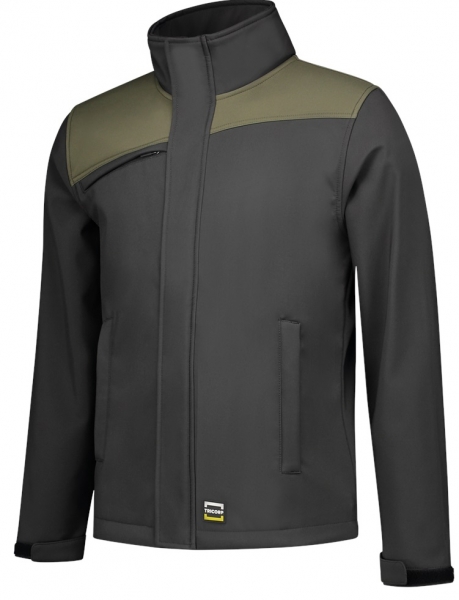 TRICORP-Softshell-Arbeits-Berufs-Jacke, Bicolor, Basic Fit, 340 g/m, darkgrey-army