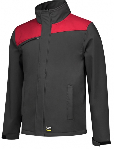 TRICORP-Softshell-Arbeits-Berufs-Jacke, Bicolor, Basic Fit, 340 g/m, darkgrey-red