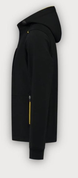 Tricorp Softshelljacke Kapuze Accent, Black-Yellow