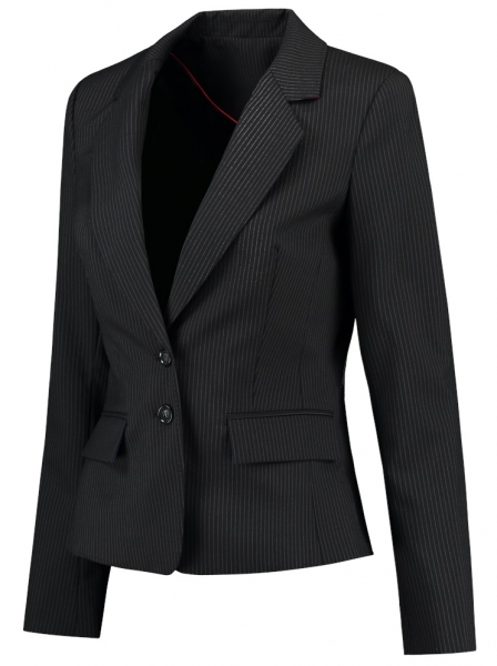 TRICORP-Damen-Arbeits-Berufs-Blazer, Jacke Basic Fit, 180 g/m, black-stripe