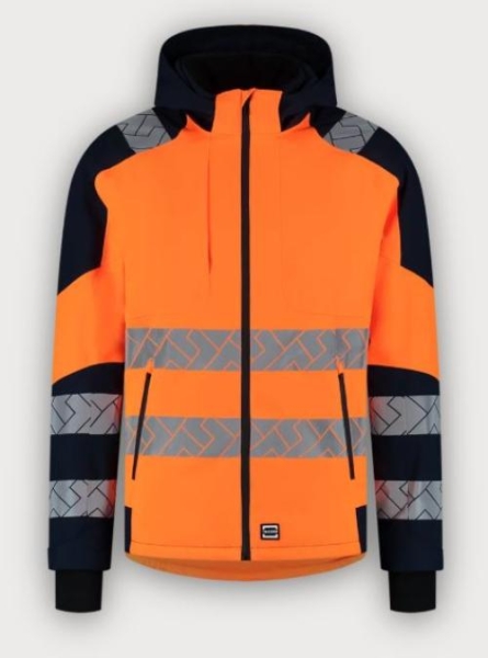 Tricorp Warnschutz Winterjacke Ripstop High Vis Redefined, Fluor Orange-Ink