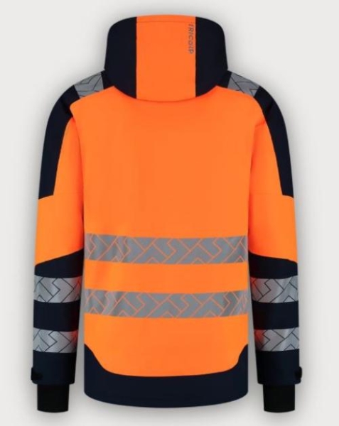 Tricorp Warnschutz Winterjacke Ripstop High Vis Redefined, Fluor Orange-Ink
