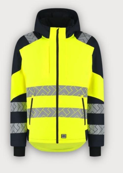 Tricorp Warnschutz Winterjacke Ripstop High Vis Redefined, Fluor Yellow-Ink