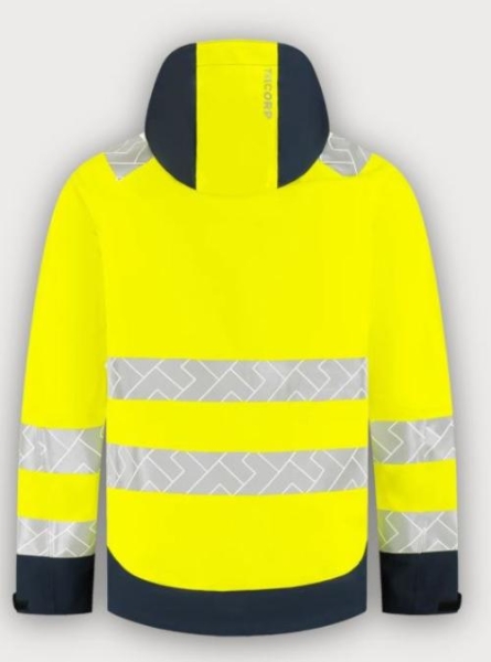 Tricorp Warnschutz Regenjacke Techshell High Vis Redefined, Fluor Yellow-Ink