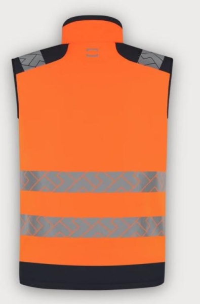 Tricorp Warnschutz Weste Bodywarmer High Vis Redefined, Fluor Orange-Ink