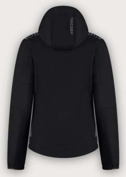 Tricorp Softshelljacke Kapuze Exzellent Redefined Damen, Black