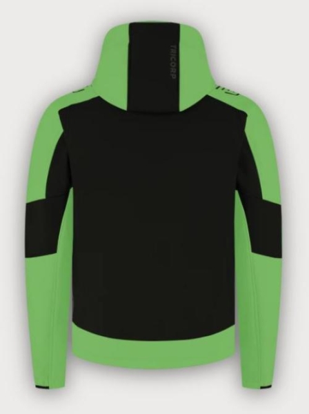 Tricorp Softshelljacke Kapuze Bicolor Redefined, Black-Lime