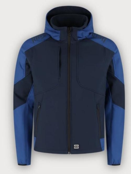 Tricorp Softshelljacke Kapuze Bicolor Redefined, Ink-Royal Blue