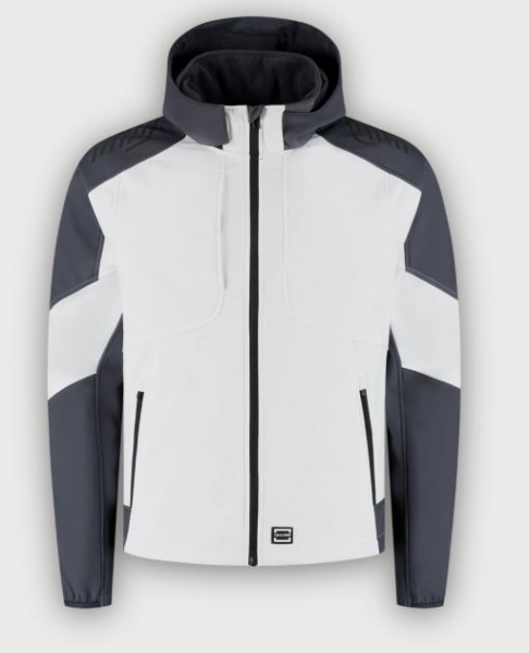 Tricorp Softshelljacke Kapuze Bicolor Redefined, White-Anthracite