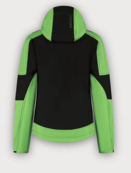 Tricorp Softshelljacke Kapuze Bicolor Redefined Damen, Black-Lime